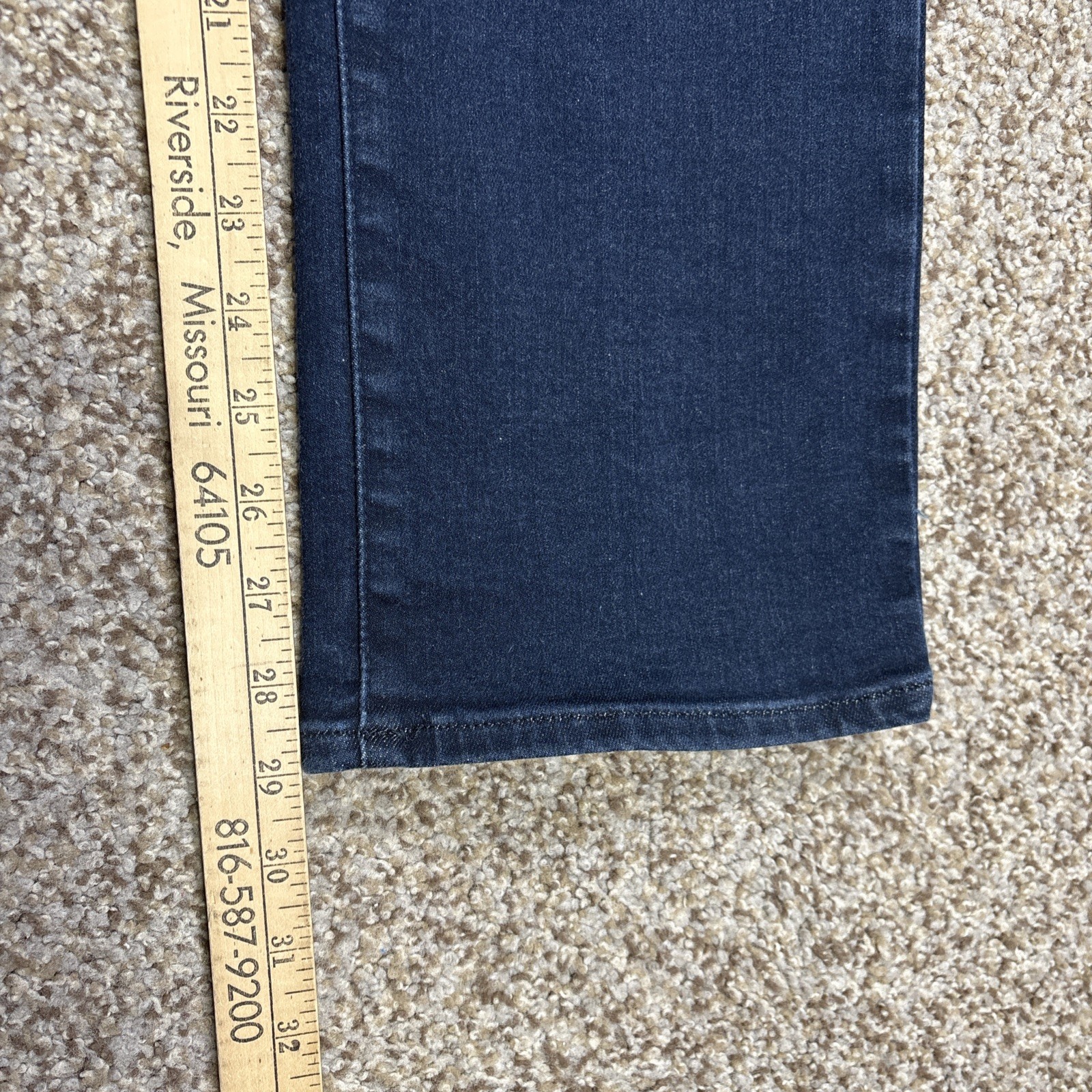 NYDJ Marilyn Straight Dark Wash Jeans Size 8 P Fits 31 X 29 Lift Tuck - View 10