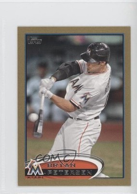 2012 Topps Mini Gold 17/61 Bryan Petersen #528 Rookie RC h8e