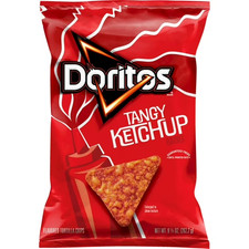 1 Bag - Doritos Tangy Ketchup Flavored Tortilla Chips 9.25 Oz Limited Edition