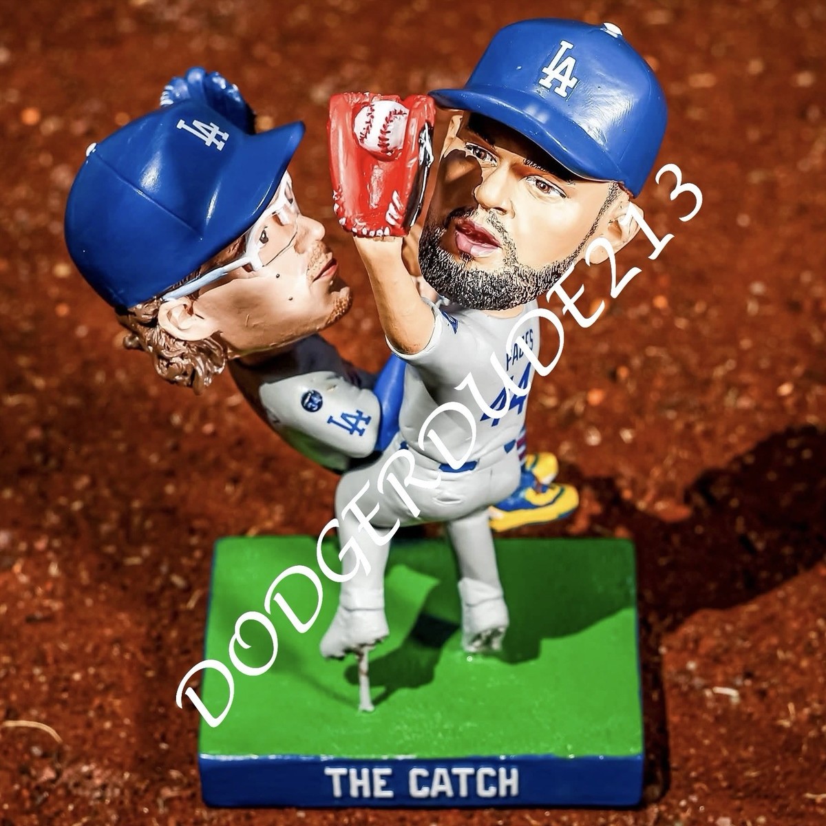 🇵🇷🇨🇺 LA Dodgers The Catch Kike Hernandez Andy Pages Bobblehead