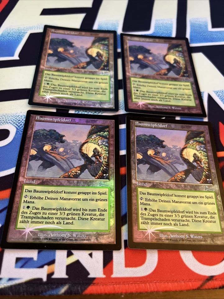 4x Treetop Village German FOIL Urza’s Legacy Mtg Pimp Deck Playset Magic - Image 2 of 4