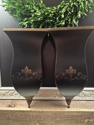 Pair of Southern Living at Home Black Metal Florentine Wall Sconces 16" - Picture 18 of 21
