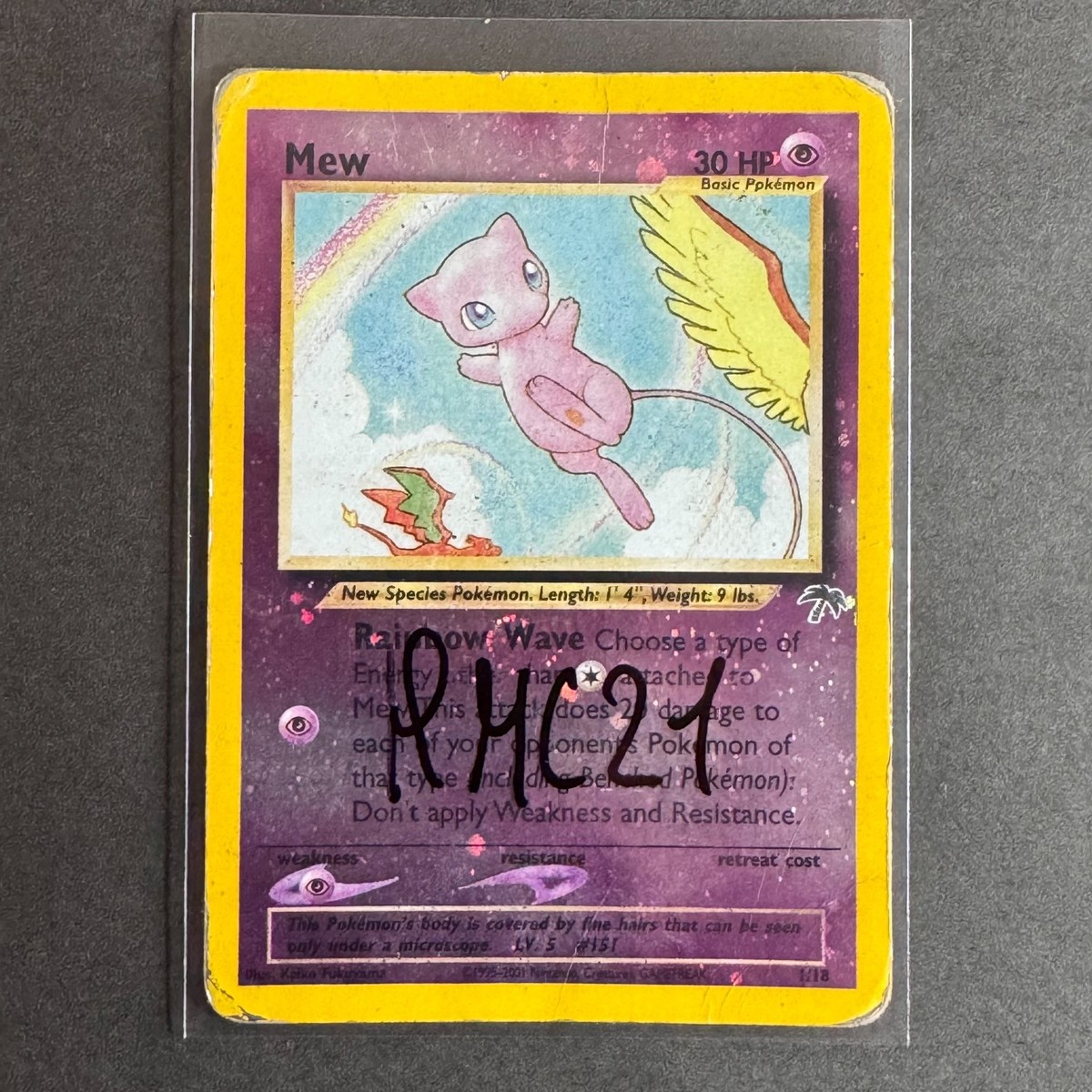 Pokémon TCG English Mew 1/18 Southern Islands Reverse Cosmos Holo