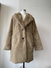 Zara Teddy Mantel - Faux Fur, Beige, Gr&ouml;&szlig;e M, Sehr guter Zustand