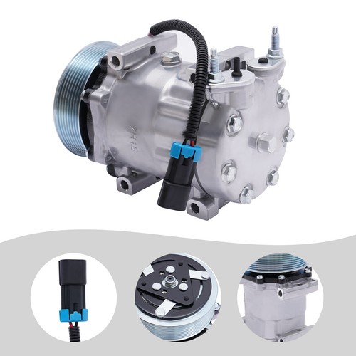 A/C AC Compressor 4418 Sanden Type For International Navistar Replace ...