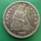 USA, Seated Liberty Quarter Dollar, 1861, 0.900 Silver, Very Nice coin