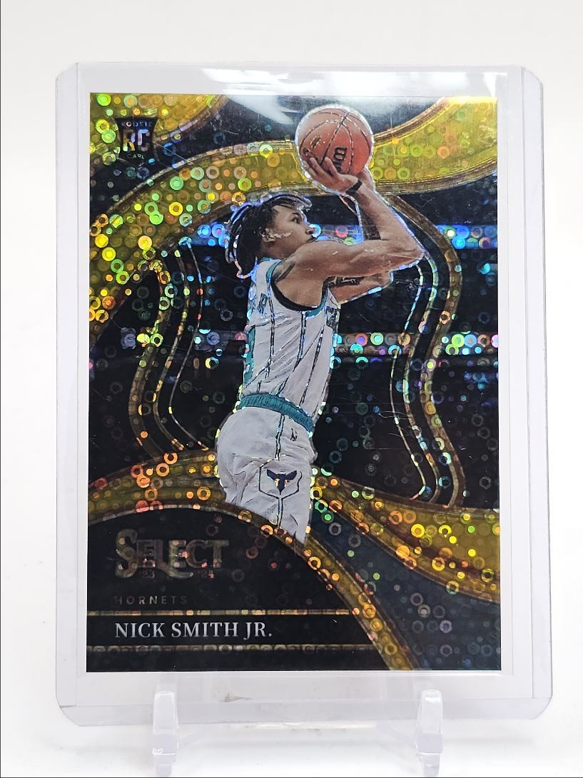 NICK SMITH JR. 2023-24 SELECT COURTSIDE ROOKIE GOLD DISCO PRIZM RC /10 Q1713
