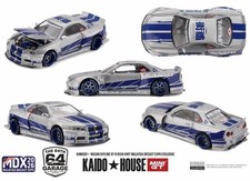 MINI GT Kaido House 1/64 Nissan GT-R R34 MDX 2026 Exclusive Paul Walker Silver