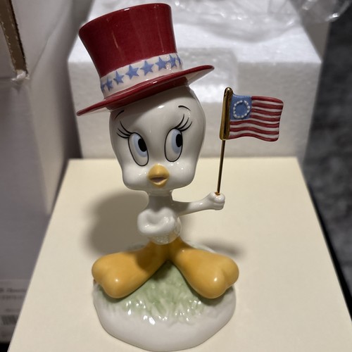 Vintage Lenox All American Tweety 4th of July Patriotic Porcelain Figurine NIB - Picture 7 of 7