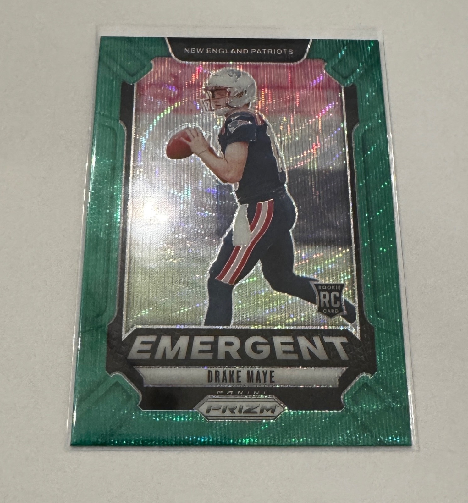 2024 Panini Prizm Emergent - Drake Maye Green Wave Prizm (RC) #4