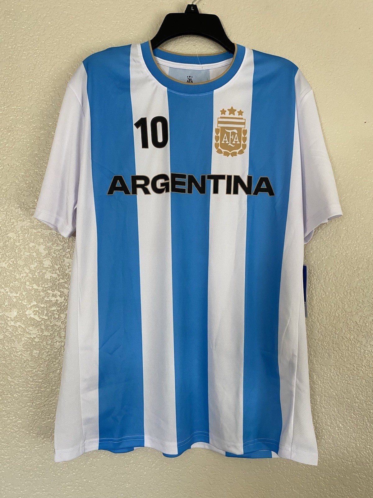 NWT Messi #10 Argentina Jersey - Official AFA Licensed - Size L L (42-44) | New