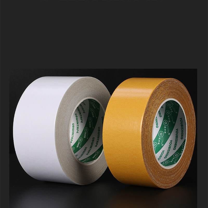 20m Double Sided Strong ClothBased Adhesive Grid Tape Yellow/White