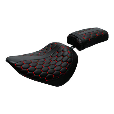 Black Driver Passenger Seat Fit For Harley Street Bob FXBB Standard 2018-2023 19