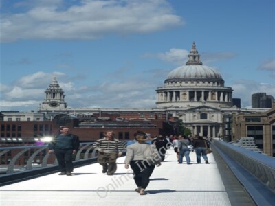 Foto 6x4 Millennium Bridge London Wenn nur die Reflexion in einem m c2009 gewesen wäre