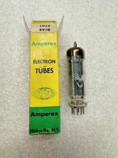 NOS NIB Amperex Bugle Boy EZ81 6CA4 Rectifier Tube Mullard Blackburn UK