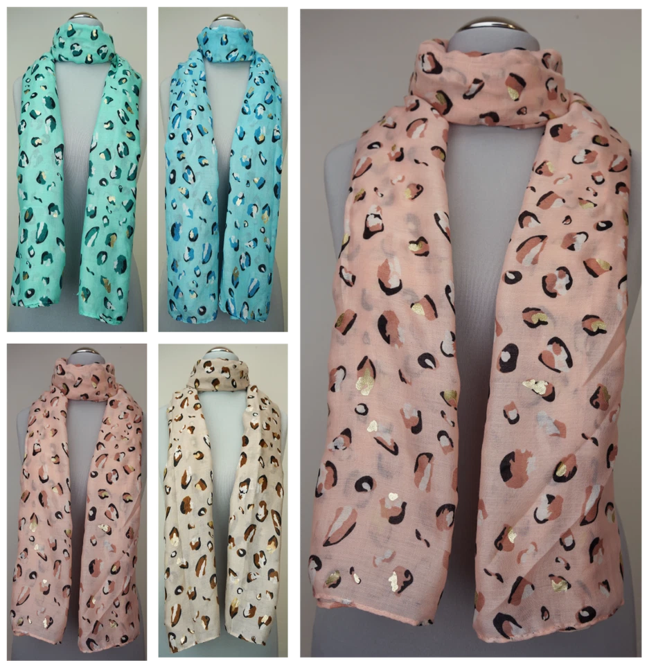MARKENLOS XXL Damen Frühjahr 2023 Schal 20% Baumwolle Halstuch Kopftuch Stola Tuch 2274SC
