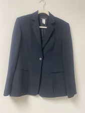 Jones New York Womens 100 Silk Black Blazer Size 6