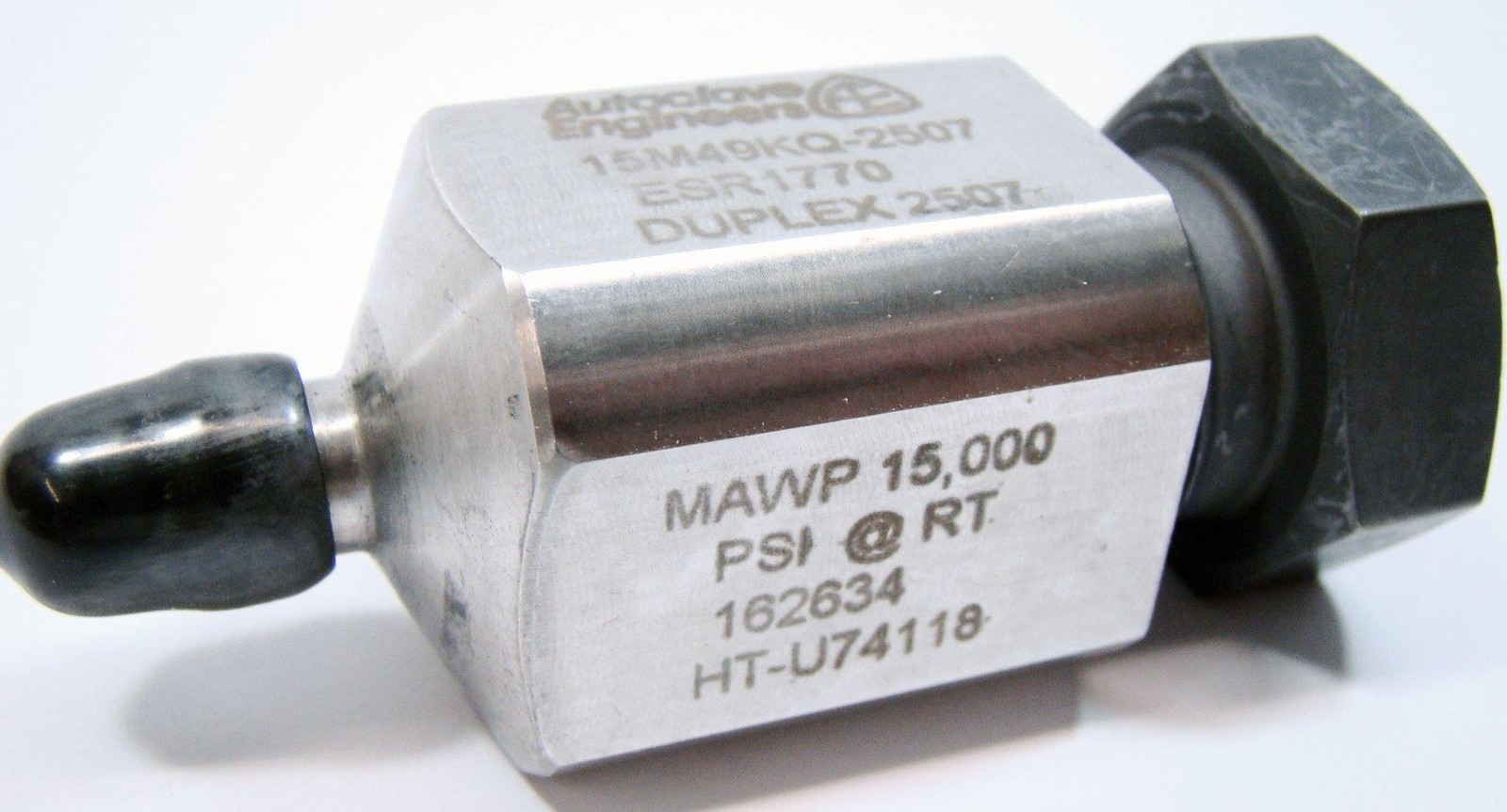 Parker Autoclave 15M49KQ-2507 ESR1700 Reducing Nipple 9/16" x 1/4" Fitting