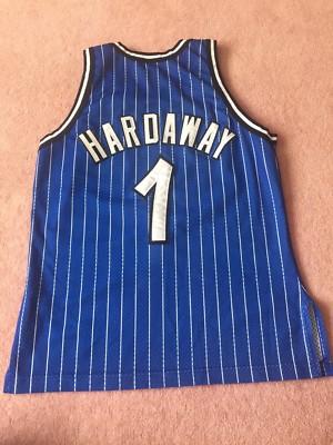 Authentic Champion PENNY Hardaway Orlando Magic Blue Pinstripe