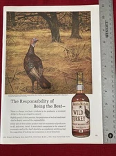 Austin Nichols Wild Turkey Bourbon Whiskey 1967 Ad - Great To Frame