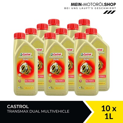 Castrol Transmax Dual Multivehicle Getriebeöl BMW Mercedes 10x1 Liter = 10 Liter