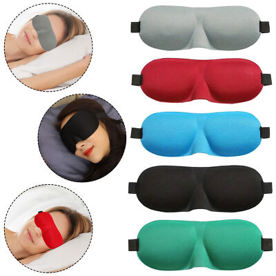 Augenmaske 3D gepolstert Schlafmasken Bezug Verdunkelung Reisehilfe Augenbinde verstellbar
