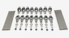 ROCKER Arms+Nuts+Pushrods Set/16 for SOME 1965-1968 Ford SB 289 302 5.0L grooved
