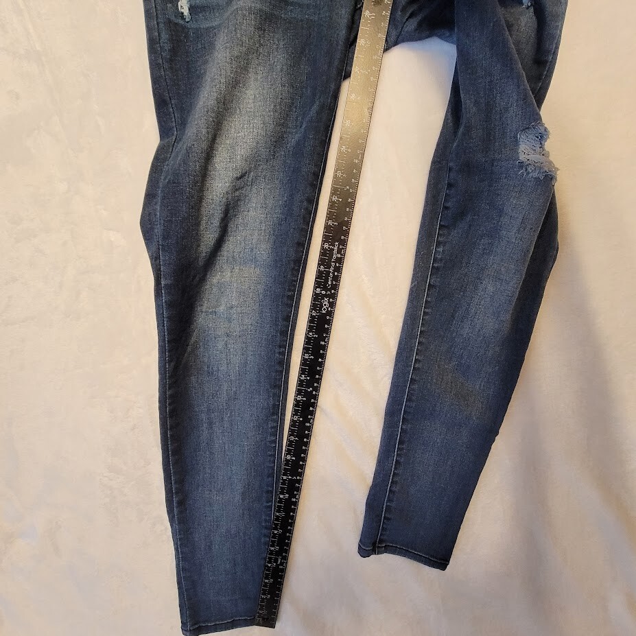 Democracy ABsolution Distressed Stretch Blue Jean… - image 9