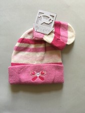 New Rockabye Baby Girls Butterfly Winter Hat and Mittens 2pc Set