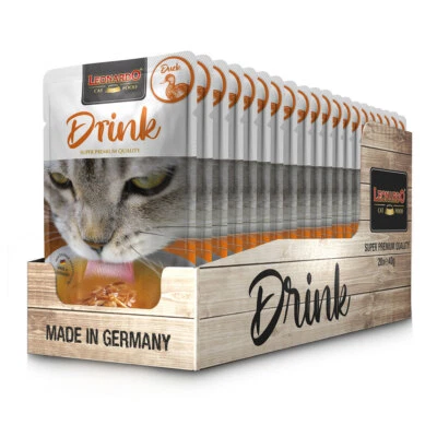 20 x 40 g Leonardo Drink Duck Katzendrink fördert die Flüssigkeitsaufnahme Ente