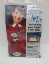 Sequin Art Kit Distlefink Designs Panda & Balloons NOS