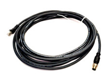 Omron 61-9000118-01 Rev C Microscan Ethernet Cordset M12 Male 8-Pin To RJ45 5m
