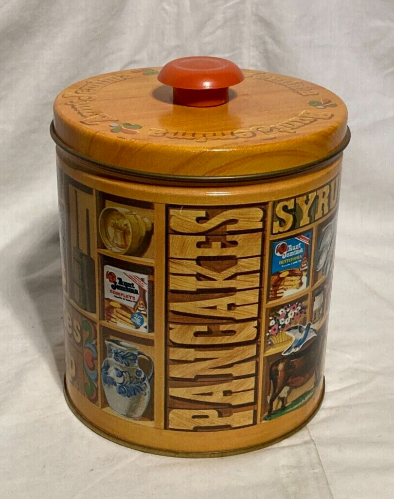 Quaker Rounds Vntg Quaker Oats Limited Edition 1984 Round Metal Storage Tin w ...