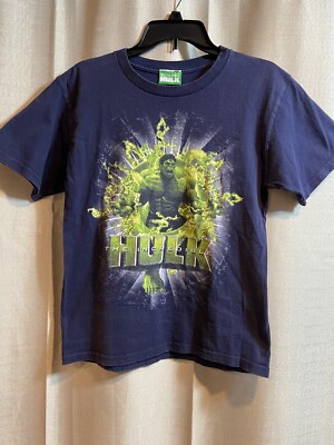Incredible Hulk Movie Promo T Shirt 2008 Youth XL/XXL 25x18 Marvel | eBay