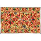 Indian hand made Eco friendly textile, 3.9 X 2.6 Feet Cotton Gujrati Textile
