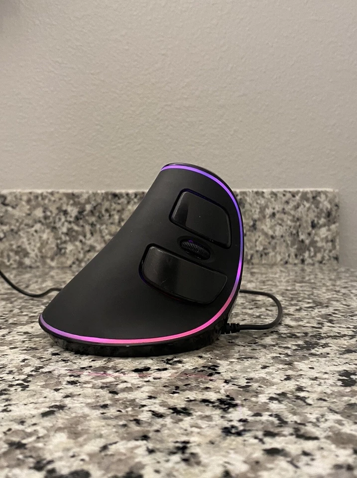 Ergonomic NPET V20 Vertical USB Mouse w/ 7 Programmable Buttons & Adjustable DPI - Image 3 of 4