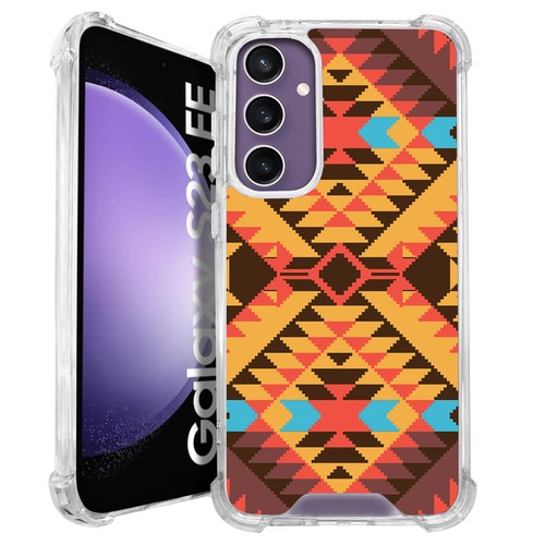 For Samsung Galaxy S20/S21/S22/S23/S24 Western Tribal Prints Clear Bumper Case - Picture 6 of 10