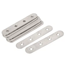 Flat Straight 4 Holes Repair Mending Fixing Plate Fastener 100x17x2mm 8pcs
