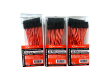 24-Pin M-F Power Supply-Motherboard Sleeved Extension Cable 9.8in LOT OF 3
