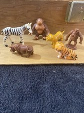 Jungle Toy Animals Lot Of 6 Animals