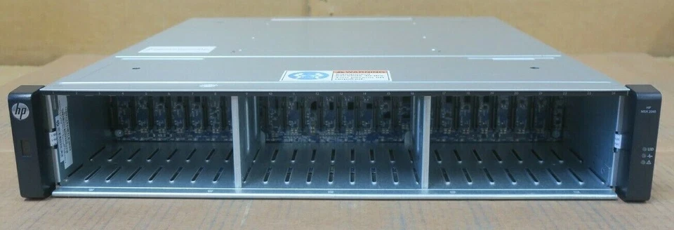 HP MSA 2040 Modular Smart Array SAN + Dual Controller 10Gb iSCSI 8Gb 24x HDD Bay - Image 2 of 4
