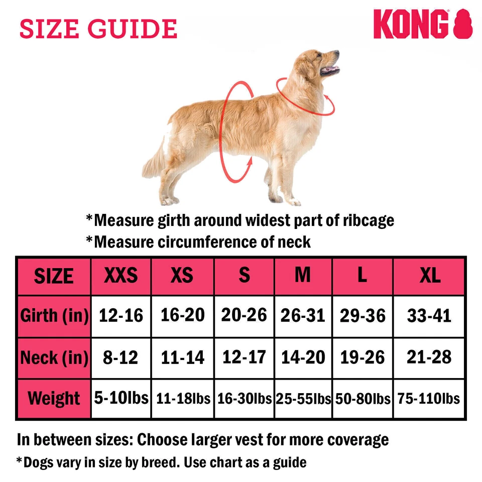 Kong Dog Life Jacket Preserver Flotation Vest Adjustable Heavy Duty Safety Float - Image 2 of 4