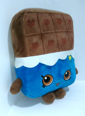 Shopkins freches schokoladenbraunes und blaues Plüschtier Figur Elchpuppe 2013