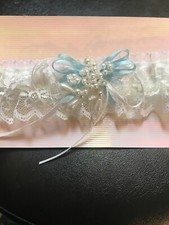 NEW WEDDING GARTER, FROM LOCAL WEDDING SHOP, NOW CLOSED. MANY LISTED. GRY-99-15