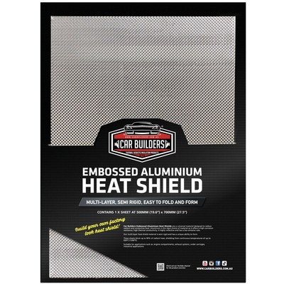 ALUMINIUM EMBOSSED HEAT SHIELD, Factory Quality DIY Material Delivered Flat  | eBay