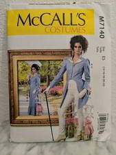 McCall's M7140 Gorgeous Costume Steampunk Victorian Skirt Jacket Size 14-22
