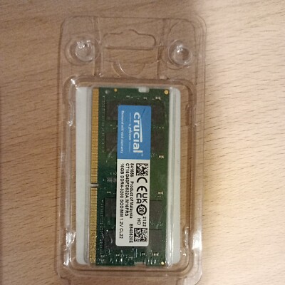 Crucial DDR4-3200 16GB SODIMM Laptop Memory (CT16G4SFD832A) UK