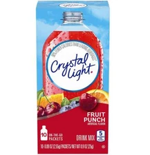 Crystal Light Drink Mix On The Go Fruit Punch - 10 Ct - Pack of 12