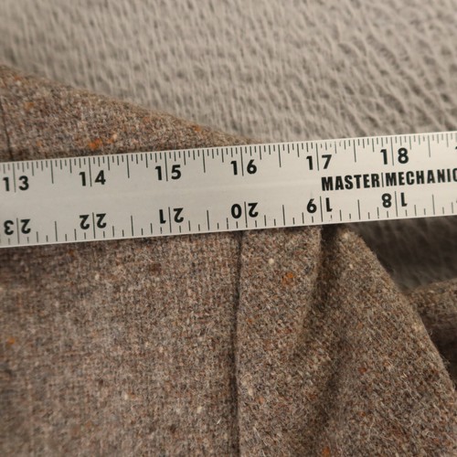 VTG Donegal Tweed Jacket Womens 14 Brown 100% Wool Flecks Blazer USA Evan Picone - Picture 15 of 17