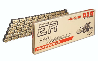 DID KETTE SCHRITT 520 GOLD 120 GLIEDER OHNE O-RING MOTORRAD STRASSE CROSS ENDURO 520MX